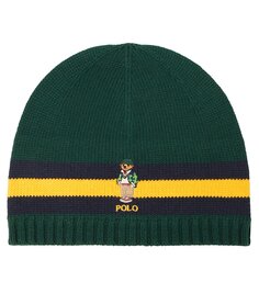 Шапка-поло с медведем Polo Ralph Lauren Kids, зеленый