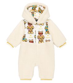 Тедди-комбинезон baby pixel Versace Kids, бежевый