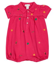 Детский комбинезон из хлопка Polo Ralph Lauren Kids, розовый