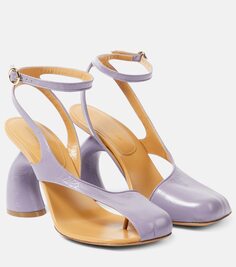 Асимметричные кожаные туфли virgo 95 Dries Van Noten, фиолетовый