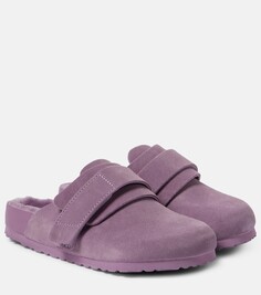 Замшевые тапочки x tekla nagoya Birkenstock 1774, фиолетовый