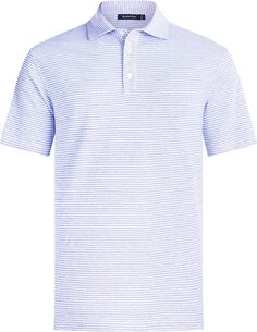 Рубашка-поло Lorenzo Striped Three-Button Polo BUGATCHI, цвет Sky