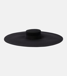 Шерстяная фетровая шляпа Nina Ricci, черный