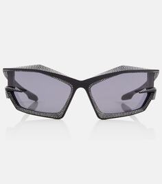 Солнцезащитные очки «кошачий глаз» с декором giv Givenchy, черный