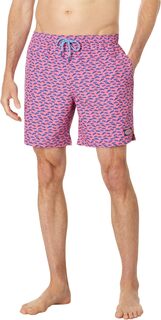 Счастливые плавки с принтом Vineyard Vines, цвет Picnic Boat Sail Red