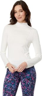 Топ с открытыми швами и длинными рукавами Sweaty Betty, цвет Lily White