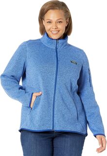 Куртка Plus Size Bean&apos;s Sweater Fleece Full Zip Jacket L.L.Bean, цвет Arctic Blue L.L.Bean®