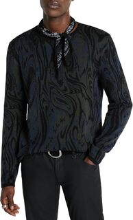 Свитер Daxter Long Sleeve Crew Y2385Z4 John Varvatos, цвет Kelp