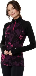 Базовый слой Merino 250 на молнии 1/4 Smartwool, цвет Purple Iris Floral