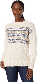 Свитер Cotton Ragg Crew Neck Fair Isle L.L.Bean, цвет Bay Tan Fair Isle L.L.Bean®