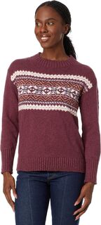 Свитер Cotton Ragg Crew Neck Fair Isle L.L.Bean, цвет Deep Wine Fair Isle L.L.Bean®