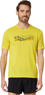 Секундомер с графикой и коротким рукавом Saucony, цвет Sulphur Heather Graphic