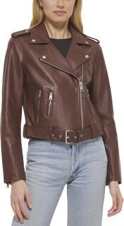 Куртка Faux Leather Fashion Moto Levi&apos;s, цвет Chocolate Brown Levis