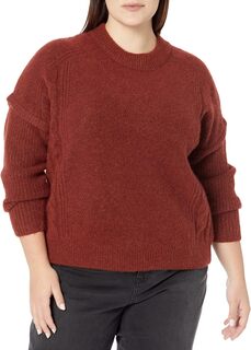 Свитер Plus Kiawah Cable Crew Madewell, цвет Heather Auburn