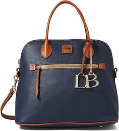 Большая куполообразная сумка Pebble Dooney &amp; Bourke, цвет Midnight Blue