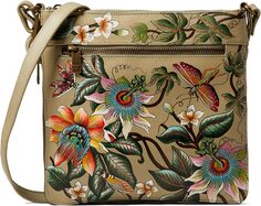 Расширяемая дорожная сумка через плечо 550 Anuschka, цвет Floral Passion