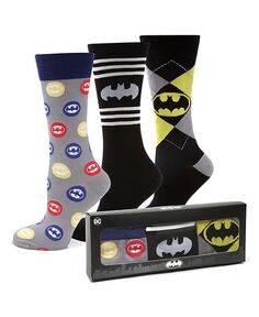 Подарочный набор мужских носков с Бэтменом, 3 шт. DC Comics, мультиколор