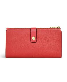 Кожаный мини-кошелек двойного сложения Larks-wood 2.0 Radley London, цвет Begonia