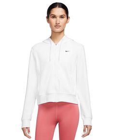 Женская толстовка с молнией во всю длину Dri-FIT One из френч терри Nike, белый