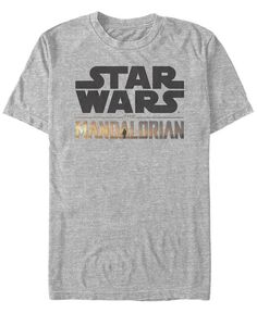 Мужская футболка с короткими рукавами и логотипом Star Wars The Mandalorian Show Fifth Sun, серый
