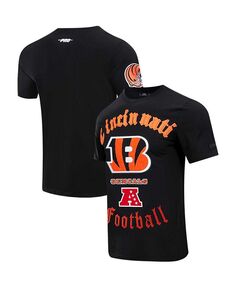 Мужская черная футболка Cincinnati Bengals Old English Pro Standard, черный