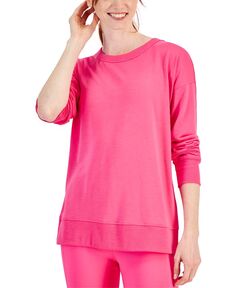 Женский пуловер с открытой спиной и длинными рукавами ID Ideology, розовый