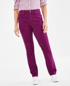 Женские прямые джинсы с высокой посадкой Style &amp; Co, фиолетовый