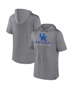 Мужская футболка с капюшоном с логотипом Heather Grey Kentucky Wildcats Modern Stack Fanatics, серый