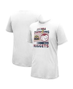 Мужская и женская белая футболка Denver Nuggets 2023 NBA Finals Champions City Edition Stadium Essentials, белый