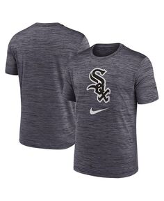 Мужская черная футболка Chicago White Sox с логотипом Velocity Performance Nike, черный