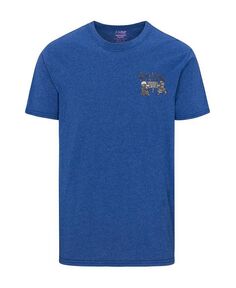 Мужская футболка с рисунком Tiki Bar Psycho Tuna, синий