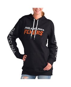 Женский черный пуловер с капюшоном Philadelphia Flyers Overtime G-III 4Her by Carl Banks, черный