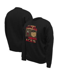 Мужской и женский черный пуловер с круглым вырезом Las Vegas Aces 2023 WNBA Finals Champions Baller Stadium Essentials, черный