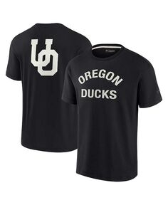 Мужская и женская супермягкая футболка с короткими рукавами Black Oregon Ducks Fanatics Signature, черный