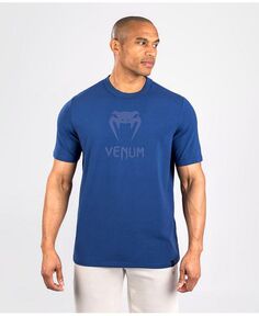 Мужская классическая футболка Venum, цвет Navy blue/navy blue