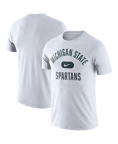 Мужская белая футболка Michigan State Spartans Team Arch Nike, белый