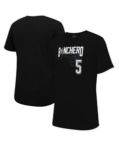 Мужская и женская футболка Paolo Banchero Black Orlando Magic 2023/24 City Edition Player с графическим рисунком Stadium Essentials, черный