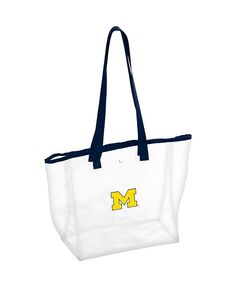 Женская прозрачная большая сумка Michigan Wolverines Stadium Logo Brands, белый