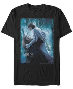 Мужская футболка с короткими рукавами и плакатом «Гарри Поттер» «Кубок огня Хагрид и мадам Максим» Fifth Sun, черный