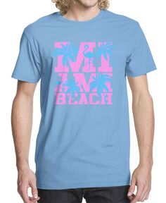 Мужская футболка с рисунком Майами-Бич Beachwood, синий