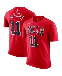 Мужская футболка DeMar DeRozan Red Chicago Bulls Icon 2022/23 с именем и номером Performance Nike, красный