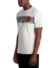 Мужская облегающая футболка с логотипом KARL LAGERFELD PARIS, белый