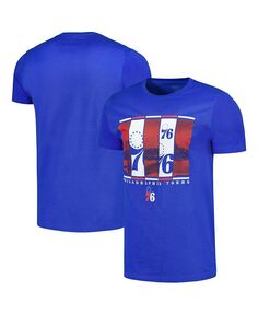 Мужская футболка Royal Philadelphia 76ers City Skyline Stadium Essentials, синий