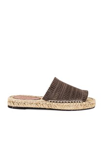 Эспадрильи Alaïa Leather Laser Cut Flat, цвет Tourterelle