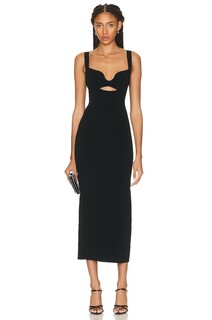 Платье миди Roland Mouret Knit, черный