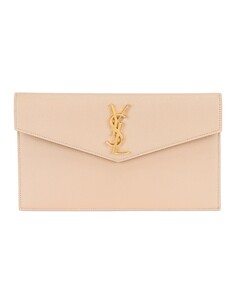 Сумка-клатч Saint Laurent Uptown Pouch, цвет Dark Beige