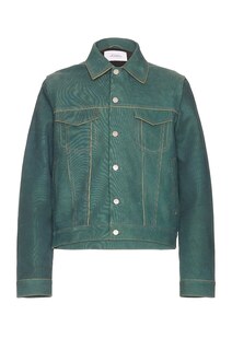 Куртка Bianca Saunders Larda Leather, цвет Indigo &amp; Teal Stripe