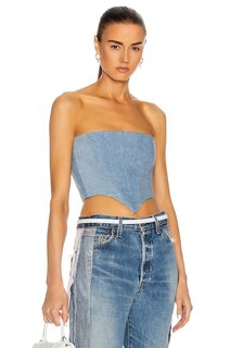 Топ Sami Miro Vintage Corset, цвет Denim