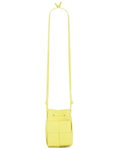 Сумка Bottega Veneta Mini Bucket Crossbody, цвет Sherbert &amp; Silver