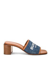 Мюли Burberry Wilma Sandal, цвет Tan &amp; Denim